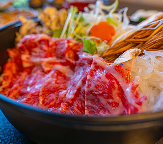 上州牛のすき焼き